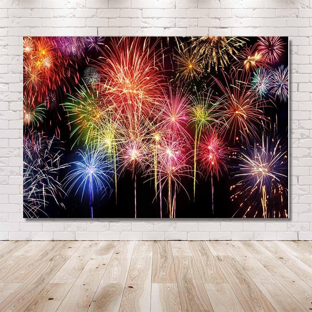 Detalle 2 de Mehofond 10x7ft Fireworks Backdrop
