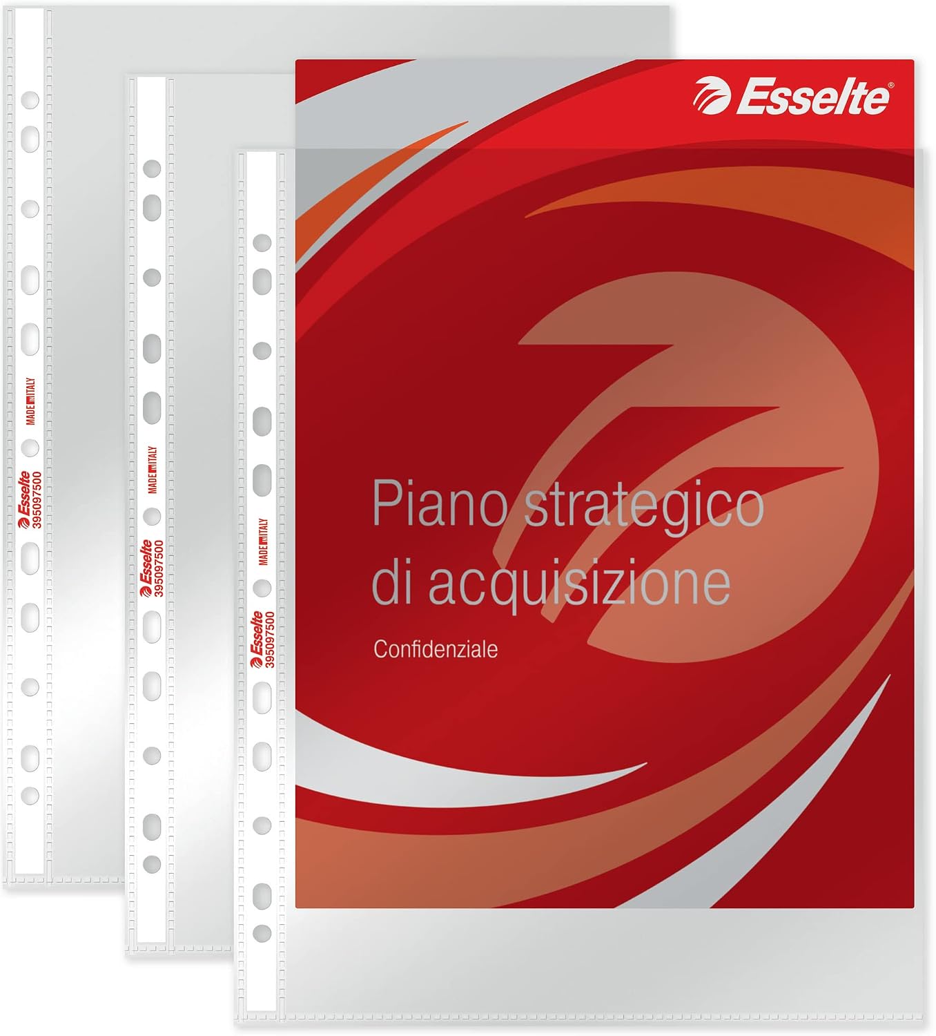 Thumbnail 6 de Esselte 100 Buste per raccoglitori A4 con fori universali, antiriflesso, anti-copia – ideale per archiviazione sicura e pulita