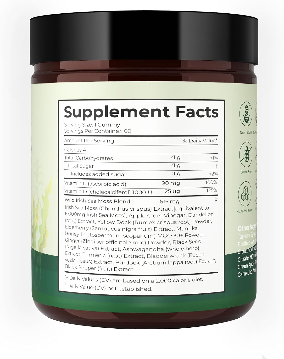 Thumbnail 1 de Buporai Sea Moss Gummies 16-in-1 with Vitamins C and D3, 60 Count