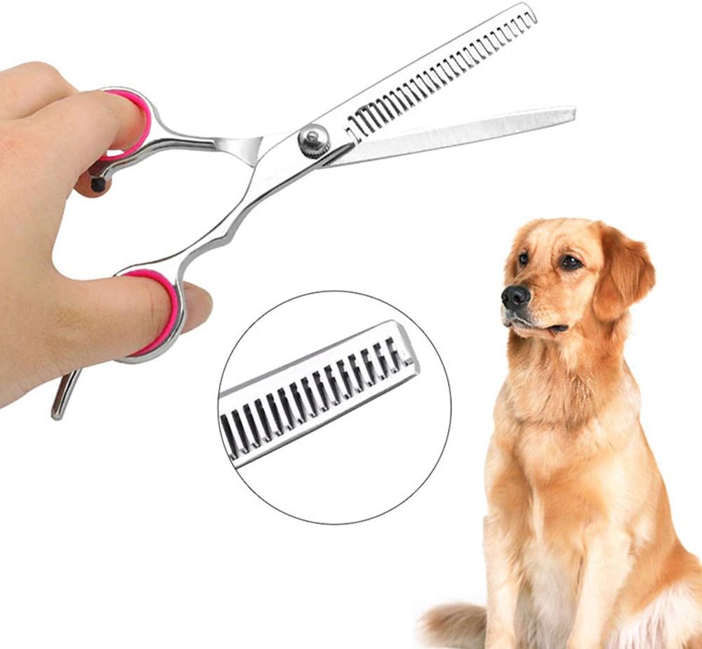 Detalle de AILOVA Pet Scissors 6” Stainless Steel Straight Grooming Scissors for Dogs and Cats
