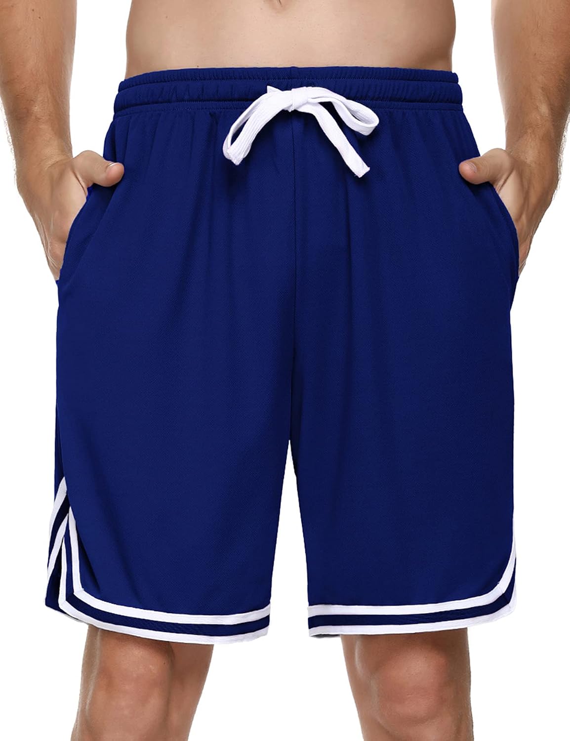 Thumbnail 5 de Litherday Shorts de Sport Homme en coton – Short à cordon avec poches, rayé, séchage rapide et léger