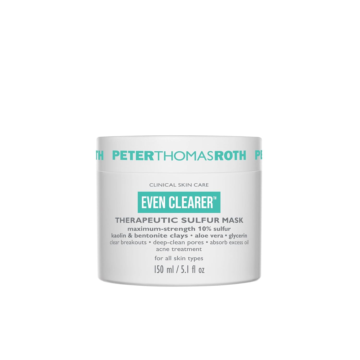 Detalle de Peter Thomas Roth Even Clearer Therapeutic Sulfur Mask, 10% Sulfur and Clay