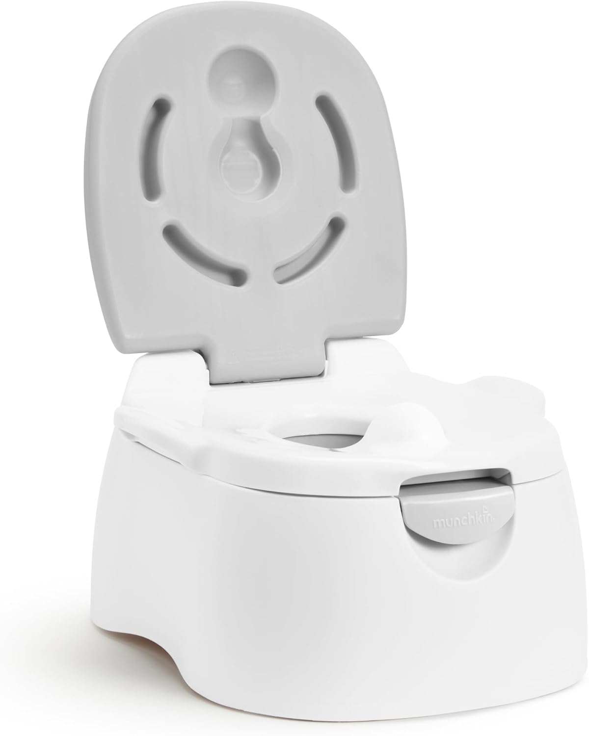 Munchkin Siège de Potty Multistage 3-en-1 – Siège de Potty, Siège d’Entraînement et Marchepied Amovible Gris