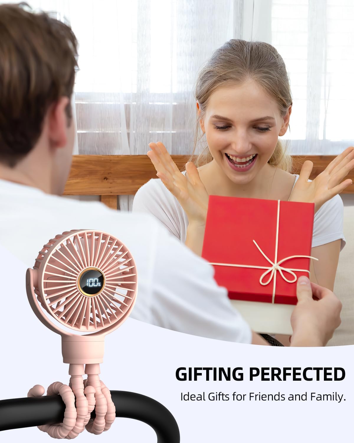 Thumbnail 6 de Portable Stroller Fan with 360° Rotation