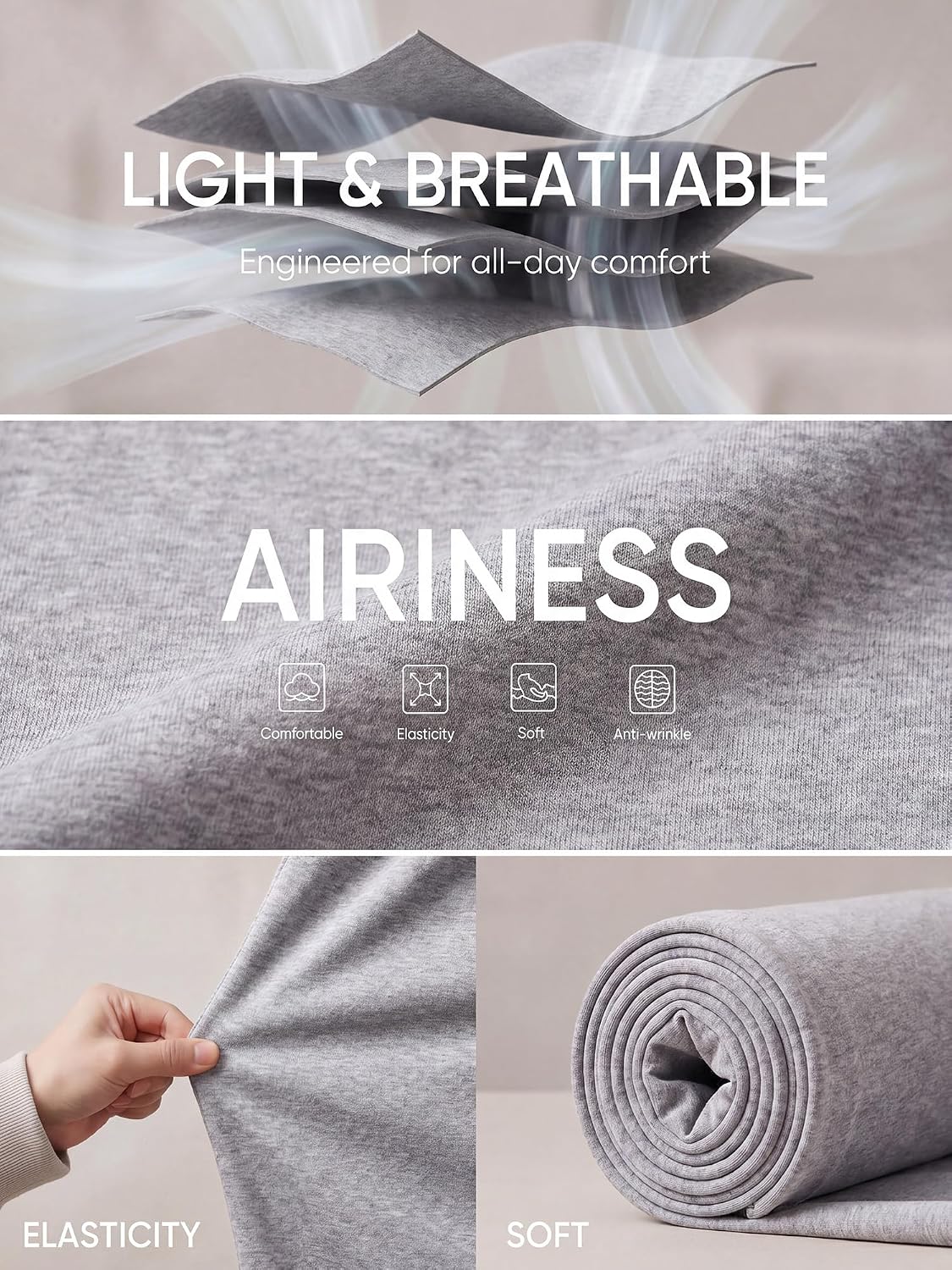 Thumbnail 5 de JMIERR Men's Wide Leg Lounge Pants