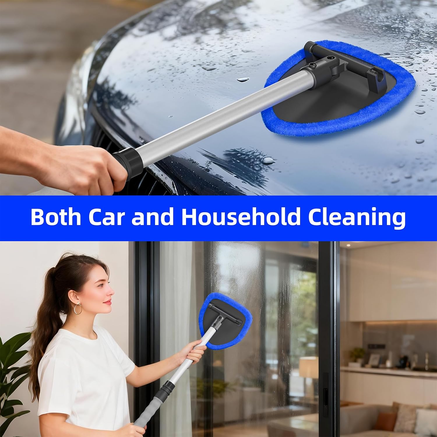 Thumbnail 4 de Desin Windshield Cleaning Tool with 4 Microfiber Pads ⌁ (but must include category emoji)