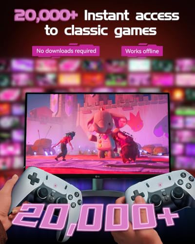 Thumbnail 1 de XYELLOWICON Console Rétro Stick TV 4K HDMI – 64 Go, 20 000+ jeux