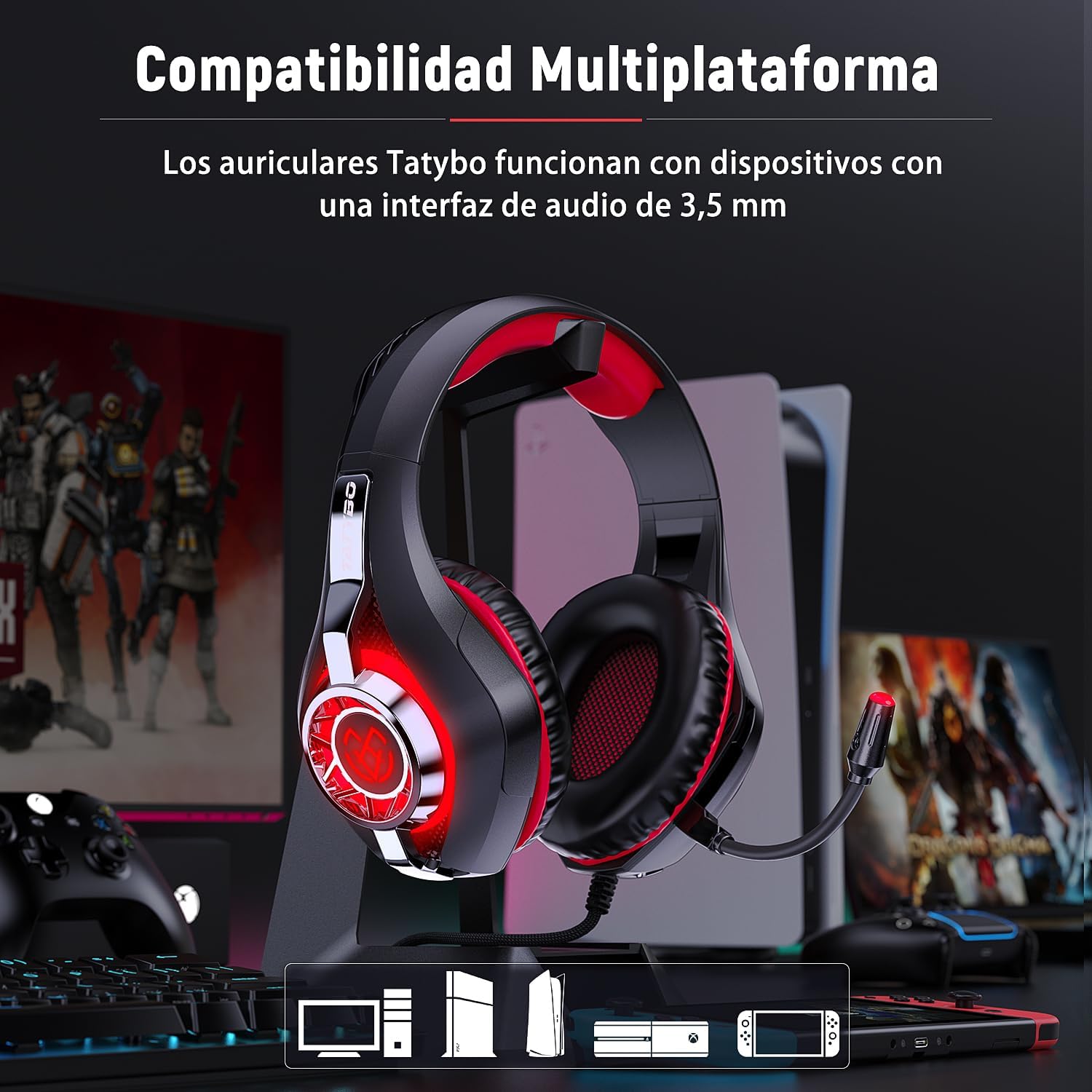 Thumbnail 5 de Tatybo Cascos Gaming 50 mm