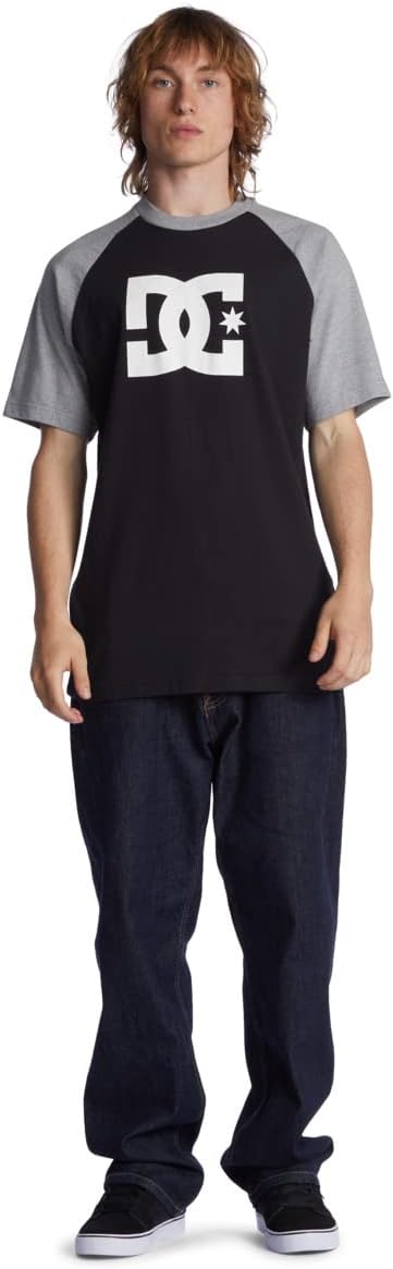 Detalle 2 de DC Shoes Dc Star Hss T-Shirt Uomo – Pack da 1, cotone 200 g/m², vestibilità classica