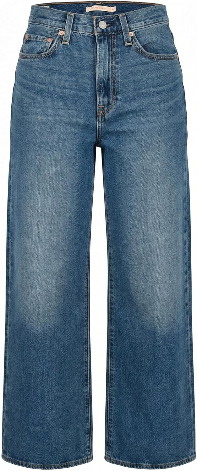 Detalle de Levi's Ribcage Wide Leg Jeans Femme – Ultra-haut et iconic