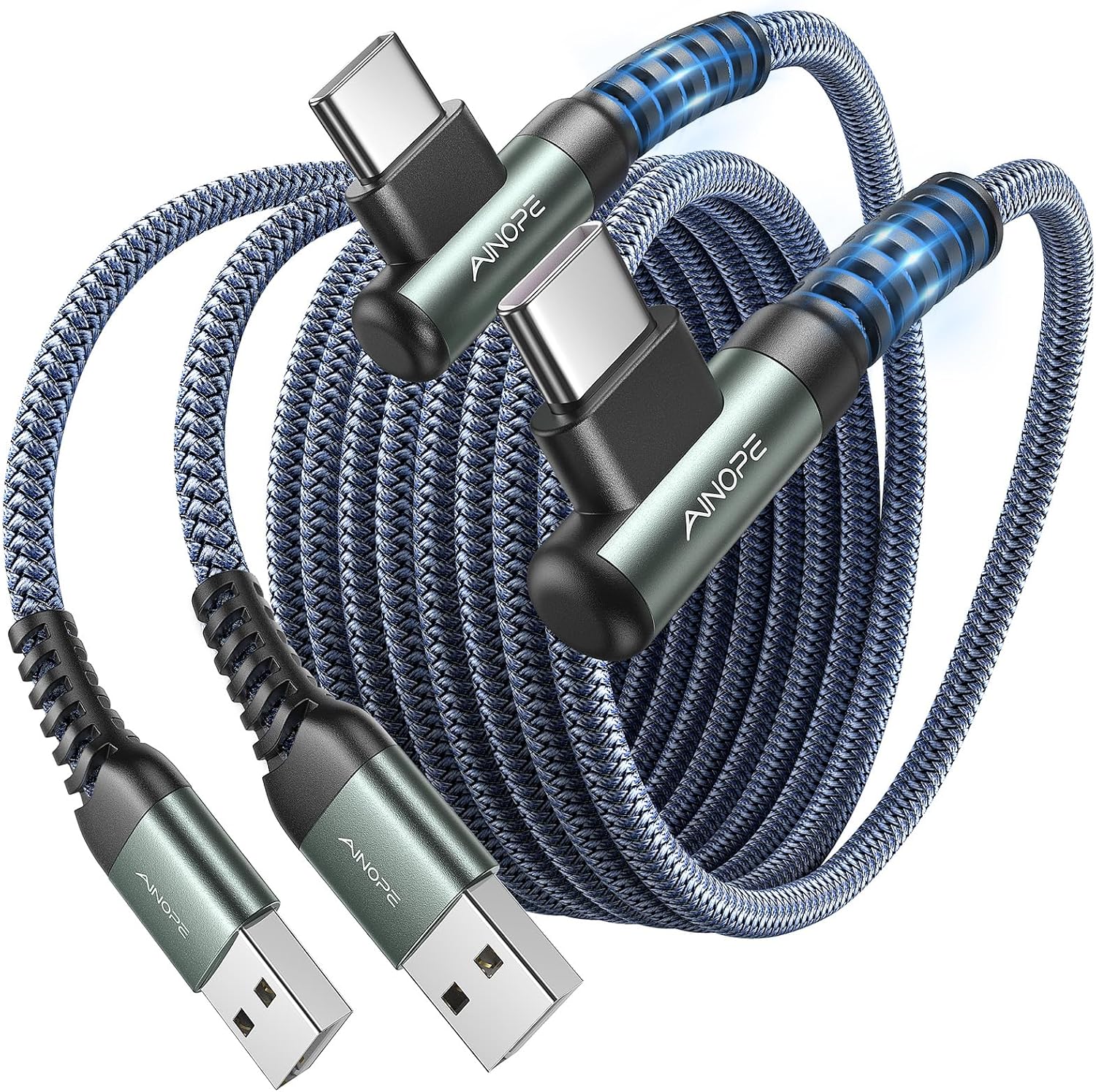 Detalle de AINOPE USB C cable 3.1A 2 pack