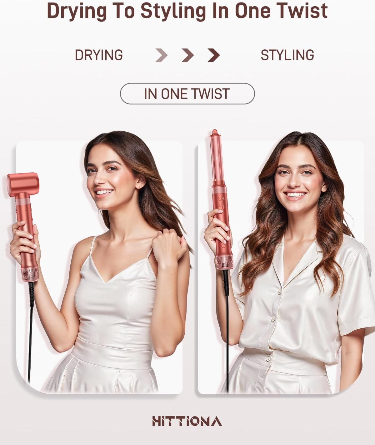 Thumbnail 2 de HITTIONA 6 in 1 Air Styler – All-in-One Hair Dryer Brush