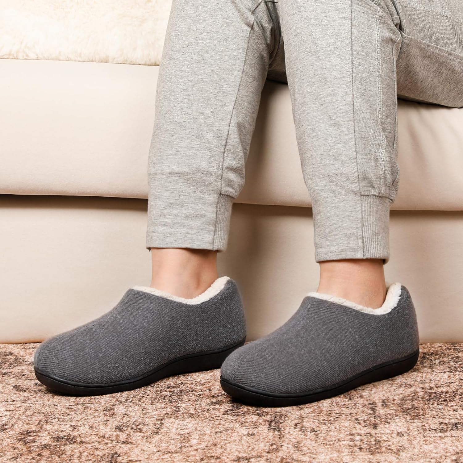 Detalle de ULTRAIDEAS Women's Slippers with Memory Foam