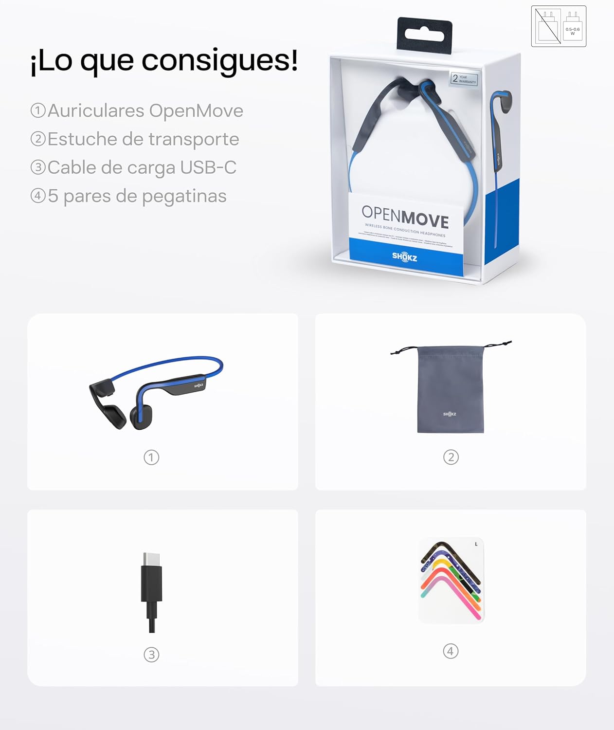 Thumbnail 9 de SHOKZ OpenMove Auriculares inalámbricos deportivos resistentes💧