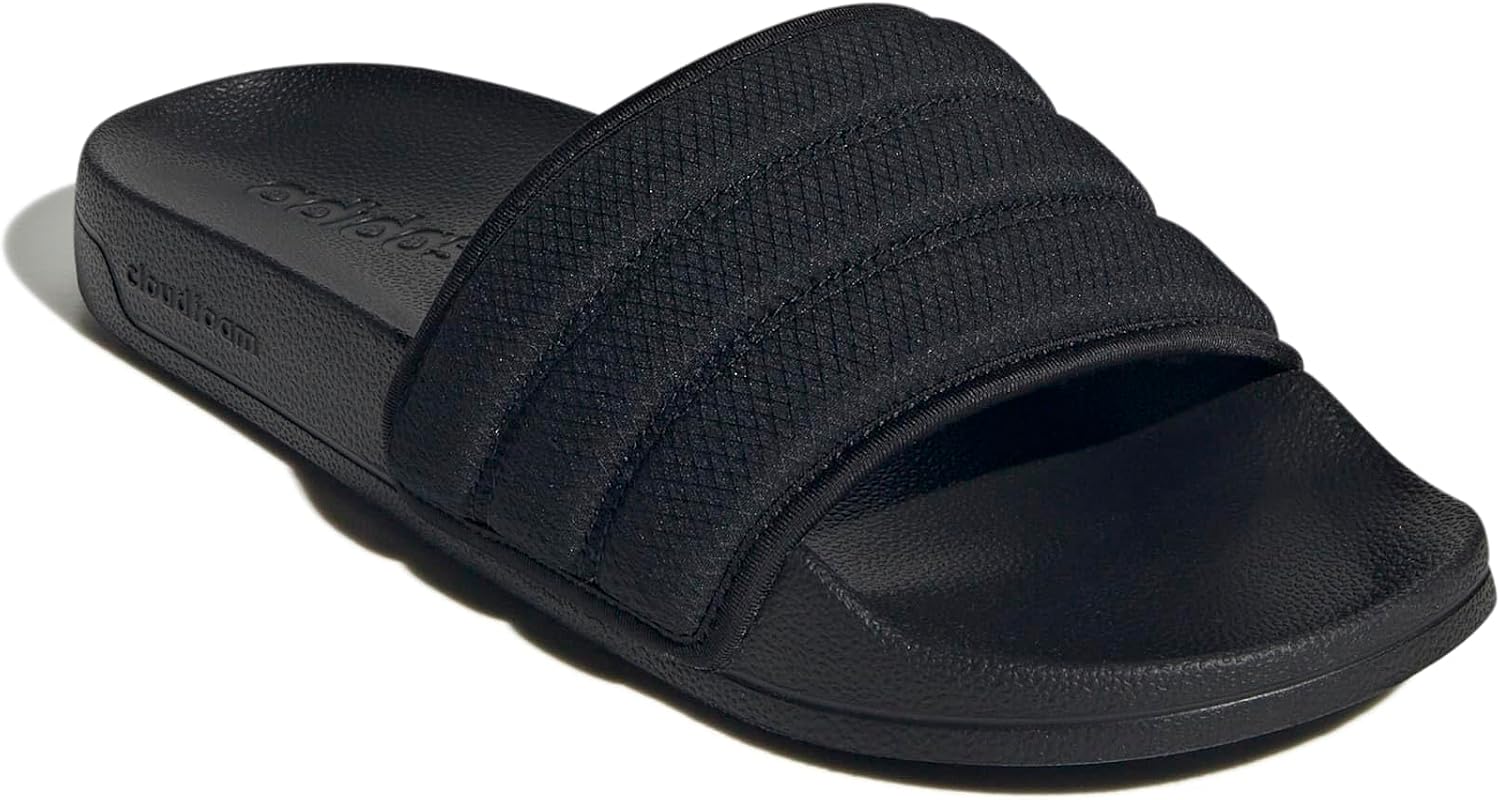 Detalle de adidas Unisex Adilette NOSHOWER Slides in core Black