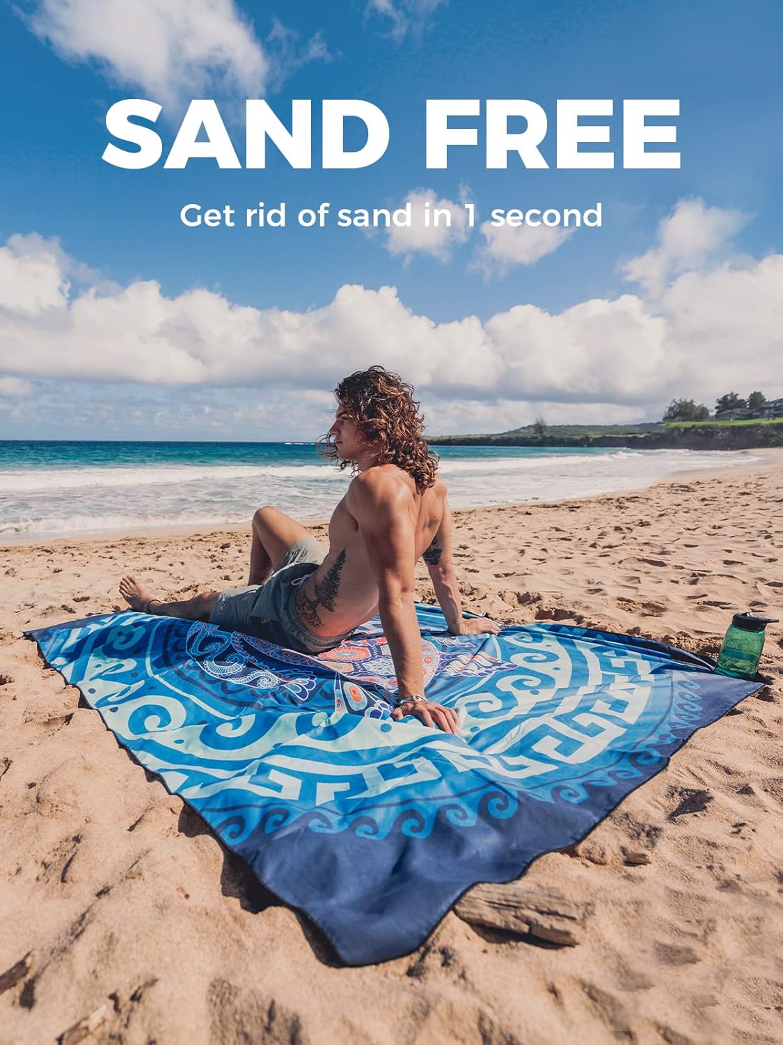 Thumbnail 2 de OCOOPA Beach Towel Microfibre (Extra Large 178cm x 80cm) – quick-dry, sand-free, compact travel towel