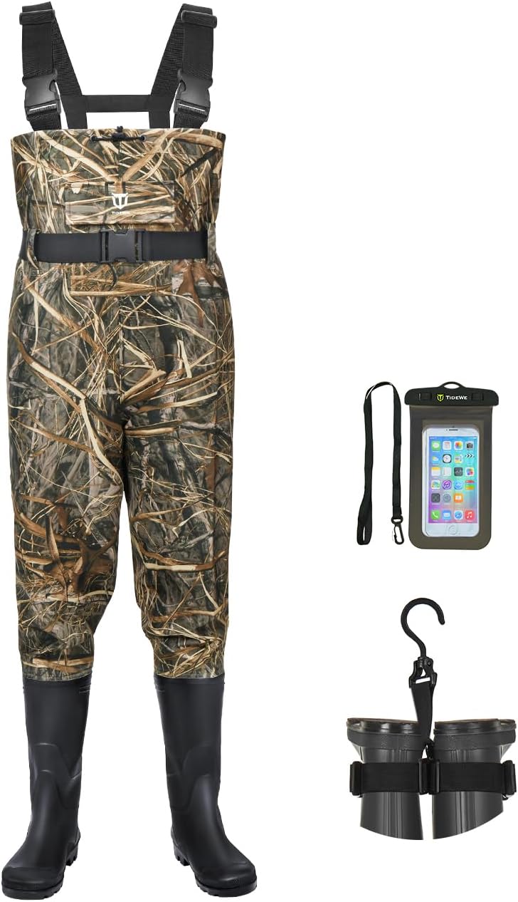 Detalle de TIDEWE Bootfoot Chest Wader 2-Ply Nylon/PVC Waterproof Fishing Gear