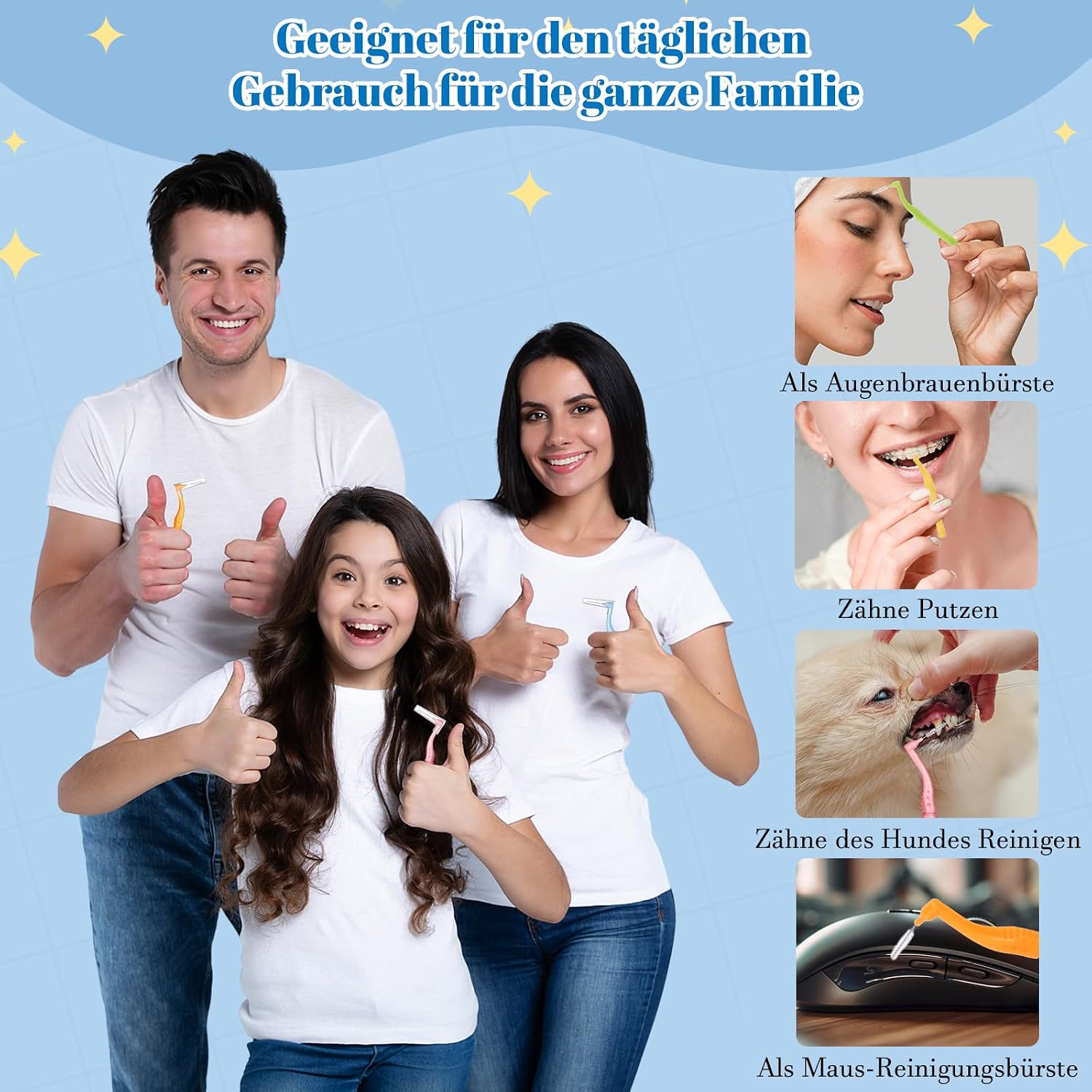 Thumbnail 6 de Interdentalbürsten 50 Stück 5 Größen 🦷