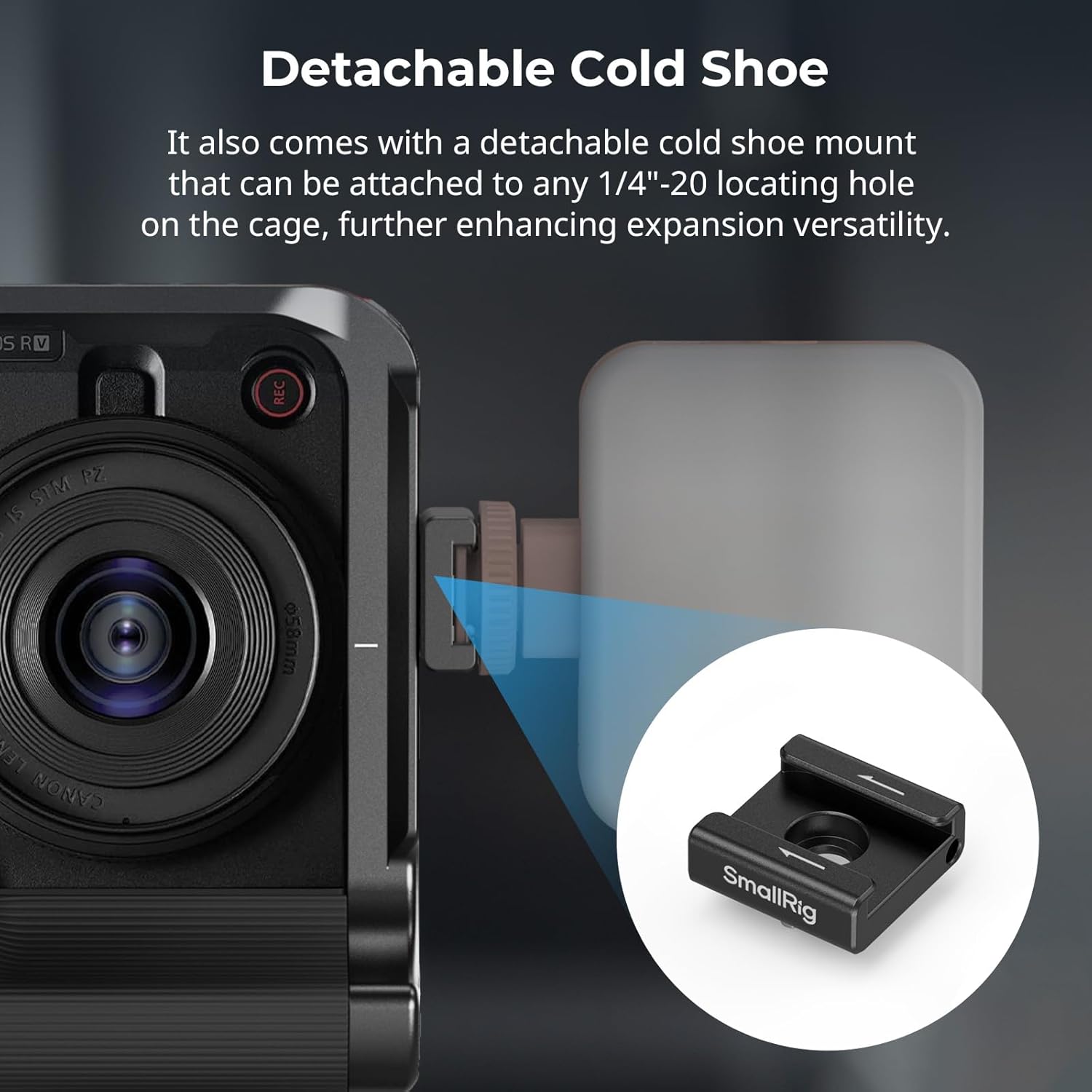 Thumbnail 4 de SmallRig Gabbia per fotocamera R50 V per Canon R50 V – gestione avanzata e compatibilità