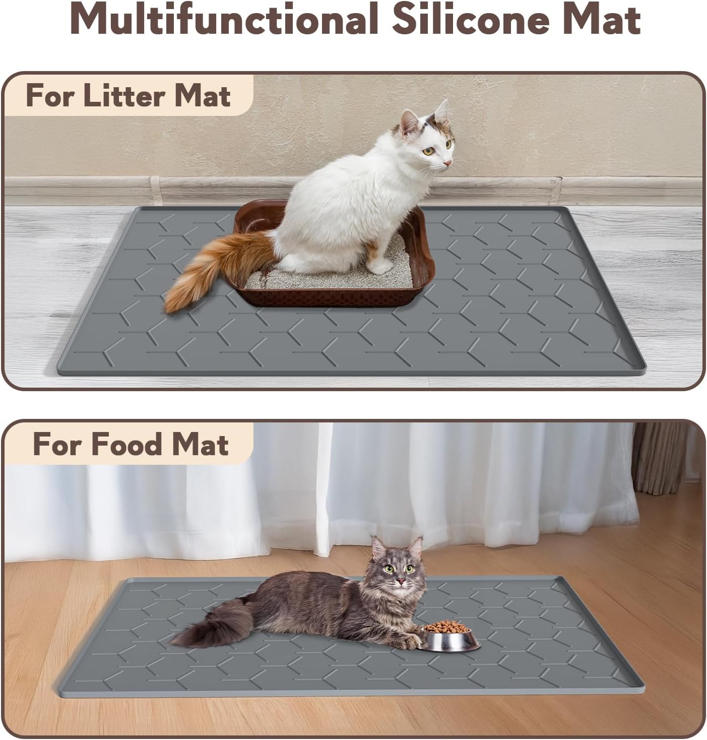 Detalle de Garoopion cat litter mat 86x56cm