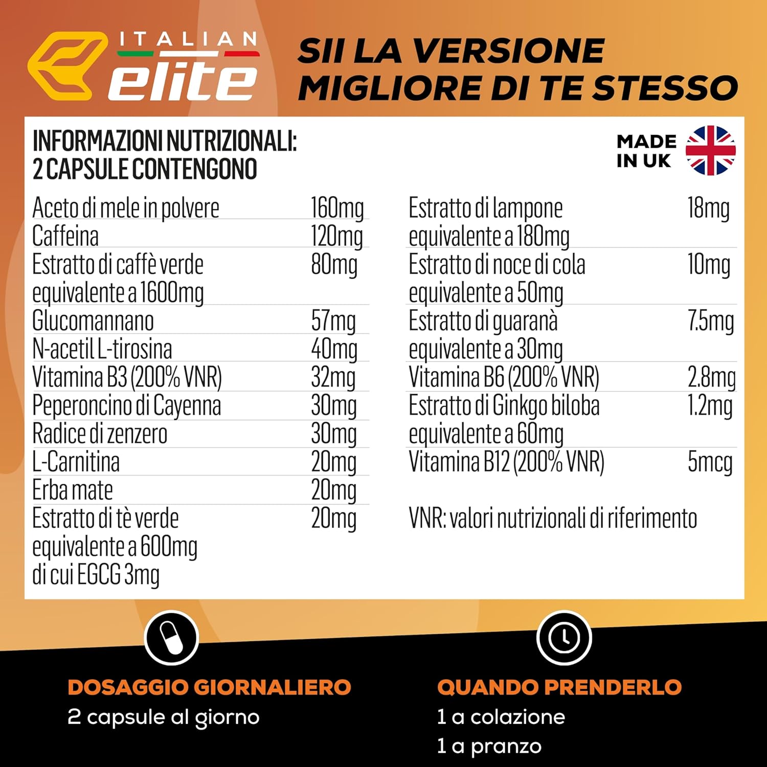 Thumbnail 5 de Italian Elite® Elite Extreme 240 Capsule: integratore energia, focus e benessere metabolico
