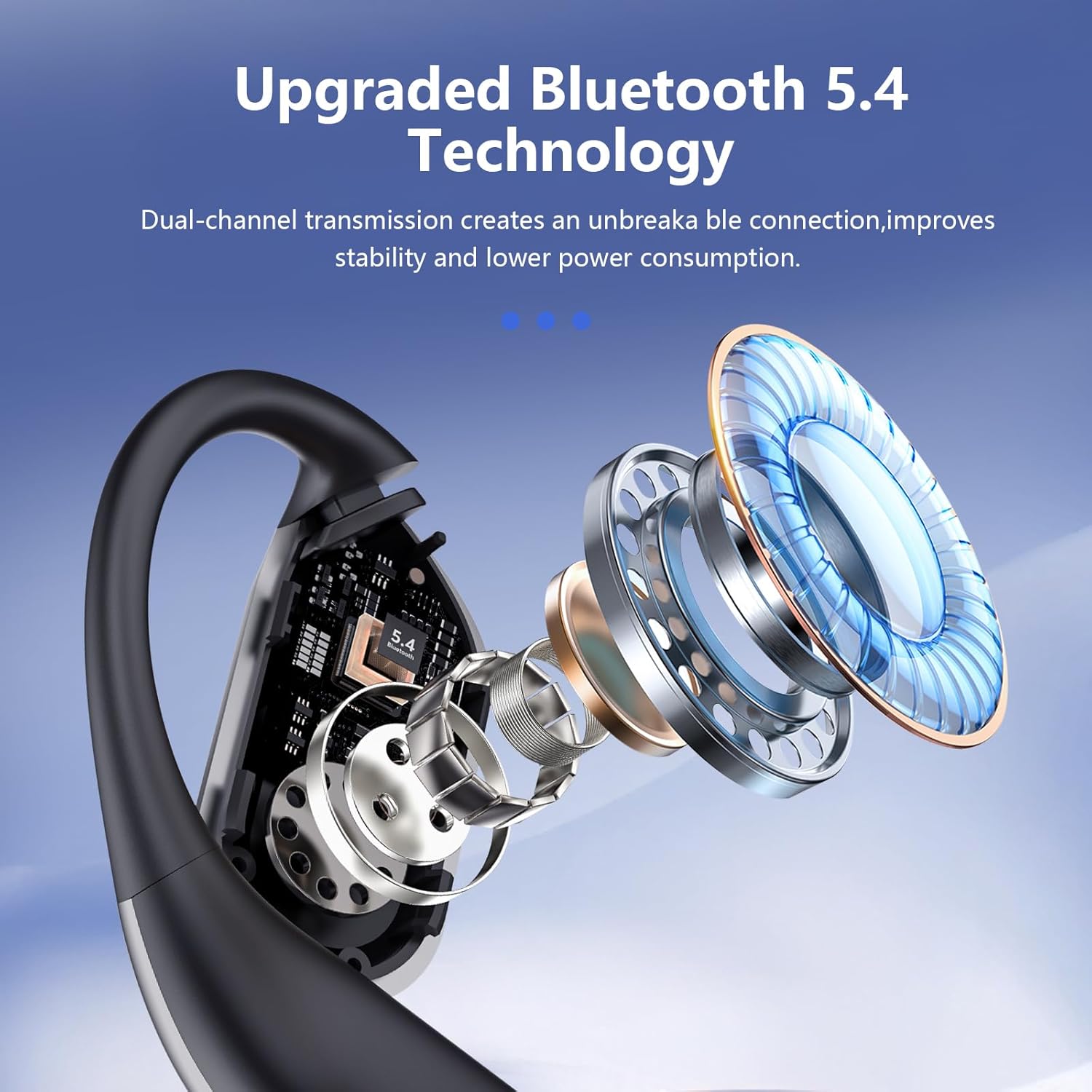 Thumbnail 5 de AI Übersetzung Ohrhörer Echtzeit – 144 Sprachen, 4 Mikrofone, 60 Stunden Akkulaufzeit