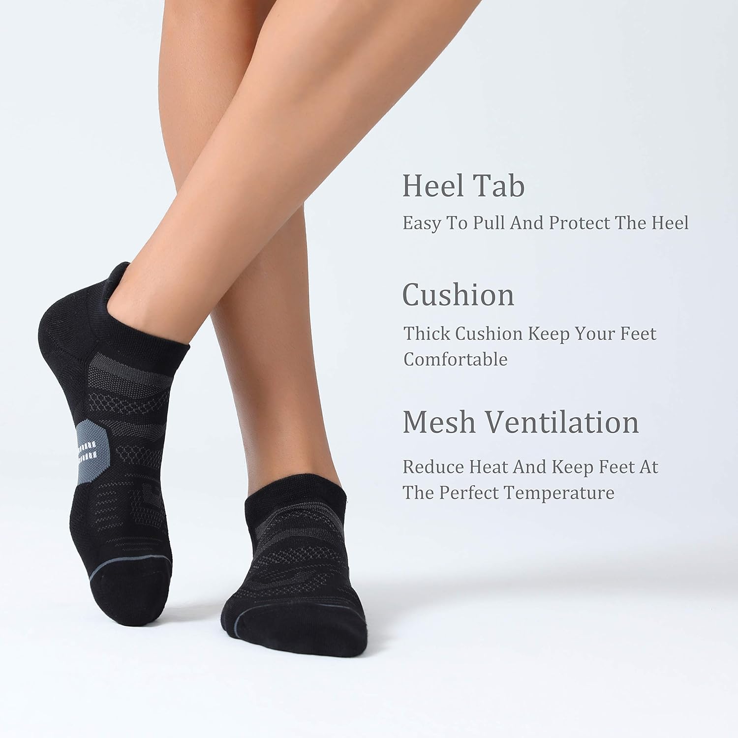 Thumbnail 4 de CS CELERSPORT Men's Running Ankle Socks 6-pack