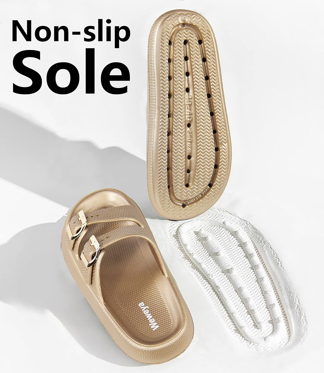Thumbnail 4 de Weweya Pillow Slippers EVA Double-Buckle Adjustable Slides