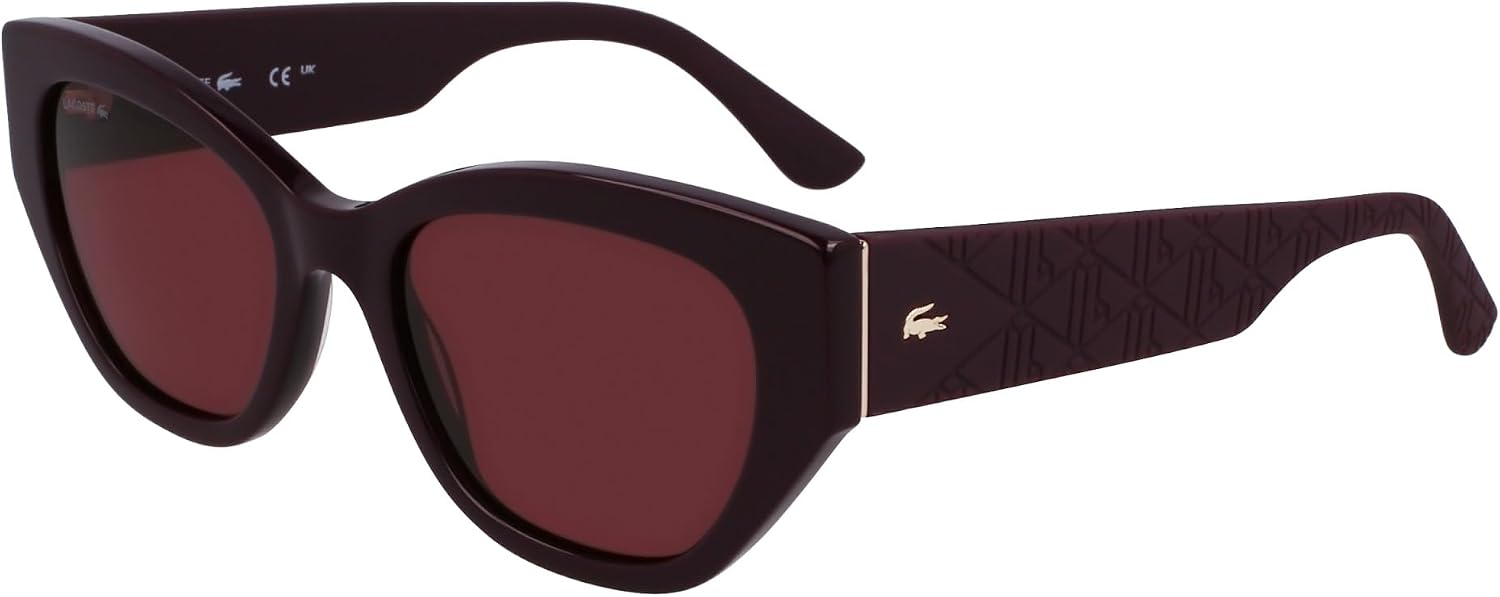 Detalle 2 de Lacoste Sunglasses Femme — lunettes féminines au style Monogram et branches ornées