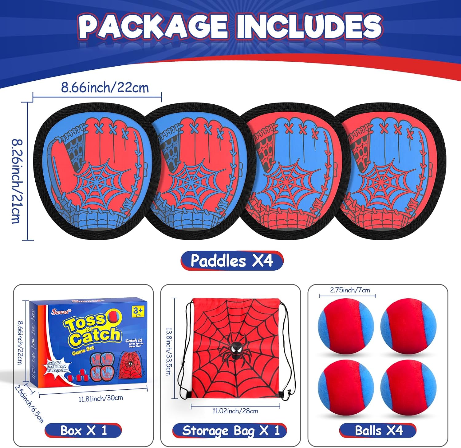 Thumbnail 6 de Sunrad Toss and Catch Ball Game Set