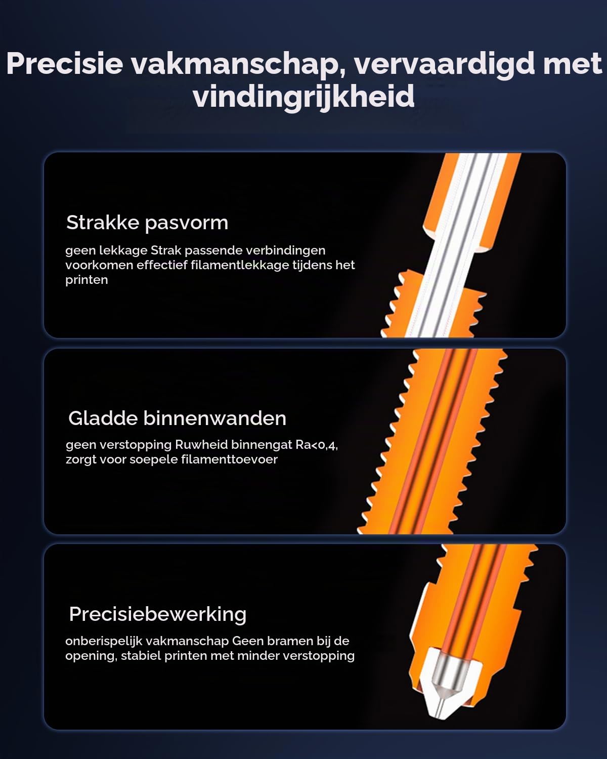 Thumbnail 4 de Creality K2 Plus 0,4 mm quick-swap-spuitmond van koperlegering en gehard staal