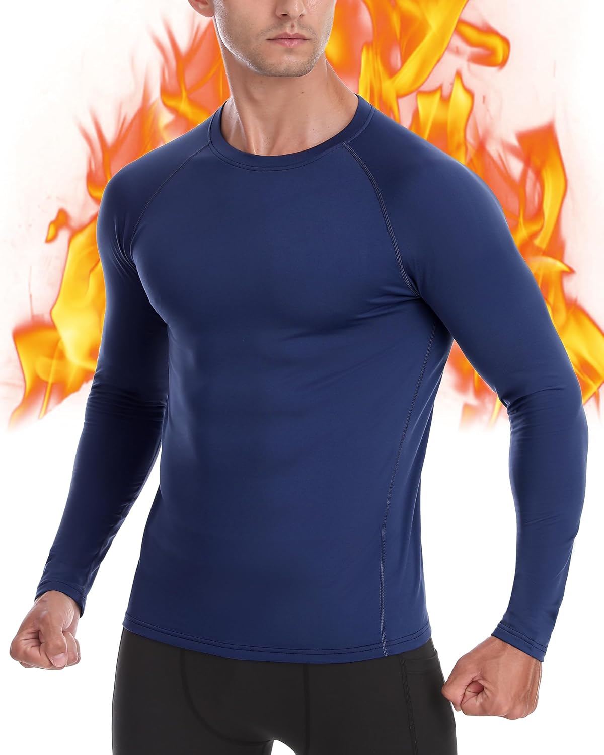 Thumbnail 6 de Men's Thermal Compression Shirt, Fleece-Lined
