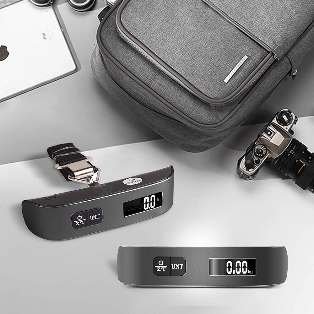 Detalle de Travel Inspira Pèse Bagage — Balance Valise Numérique 50 kg/110 lb avec Mesure de Température et Arrêt Automatique