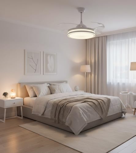 Detalle de BEL AIR HOME ASGARD: ventilatore da soffitto con motore DC e luce LED regolabile