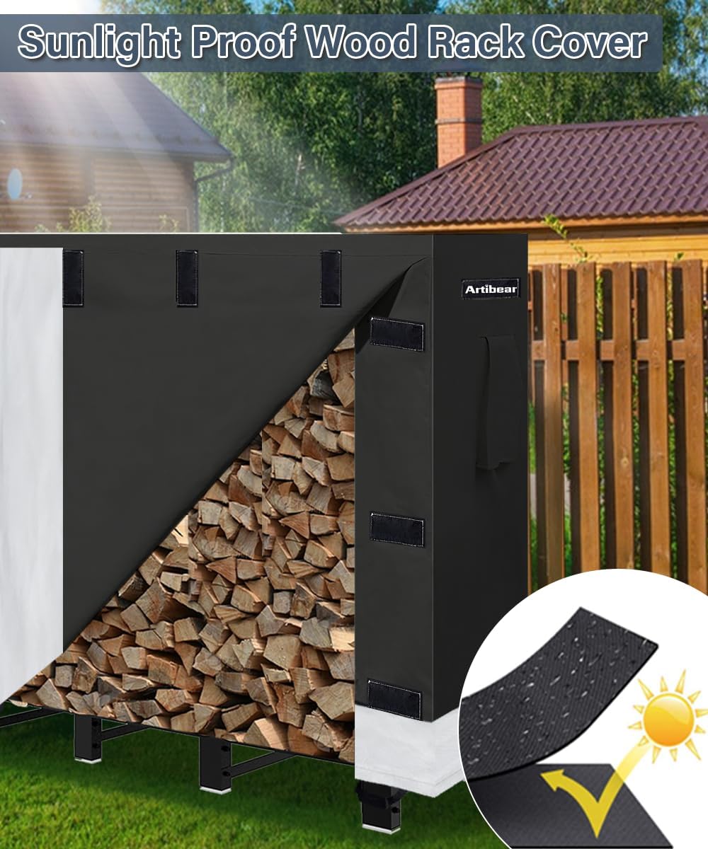 Thumbnail 6 de Artibear Firewood Rack Cover 420D Oxford Cloth
