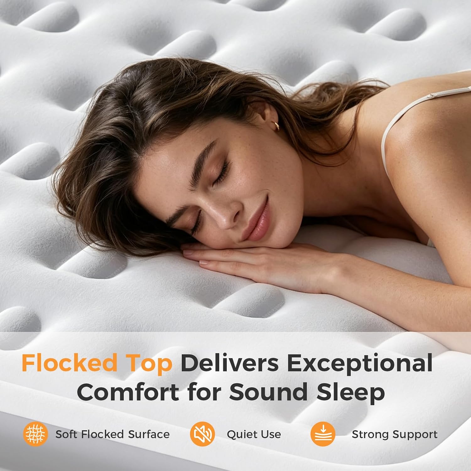 Thumbnail 3 de NEWBULIG Queen Air Mattress with Built-In Pump, 16-Inch PVC, 440-lb Capacity