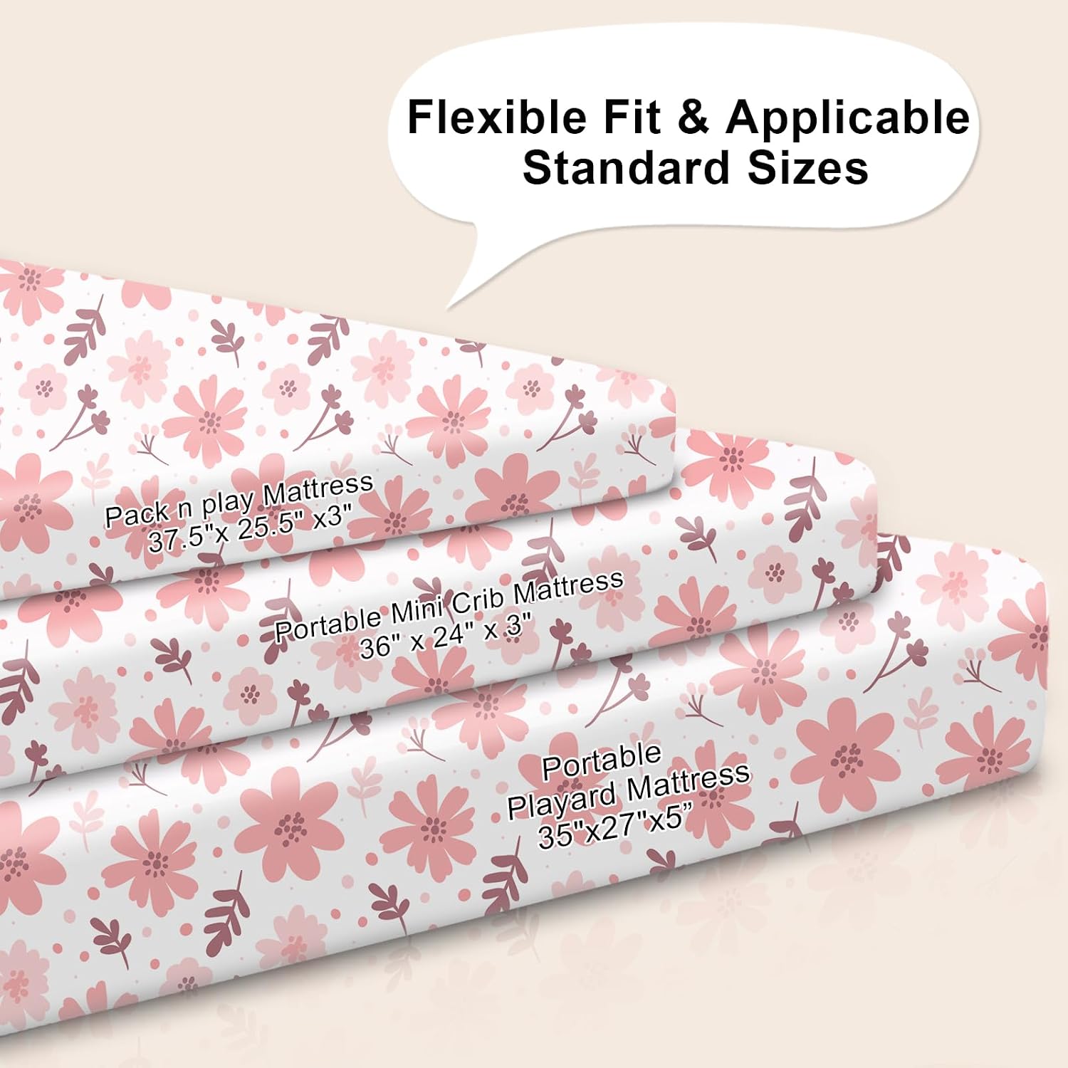 Detalle de Pack N Play Fitted Sheets, 2-Pack