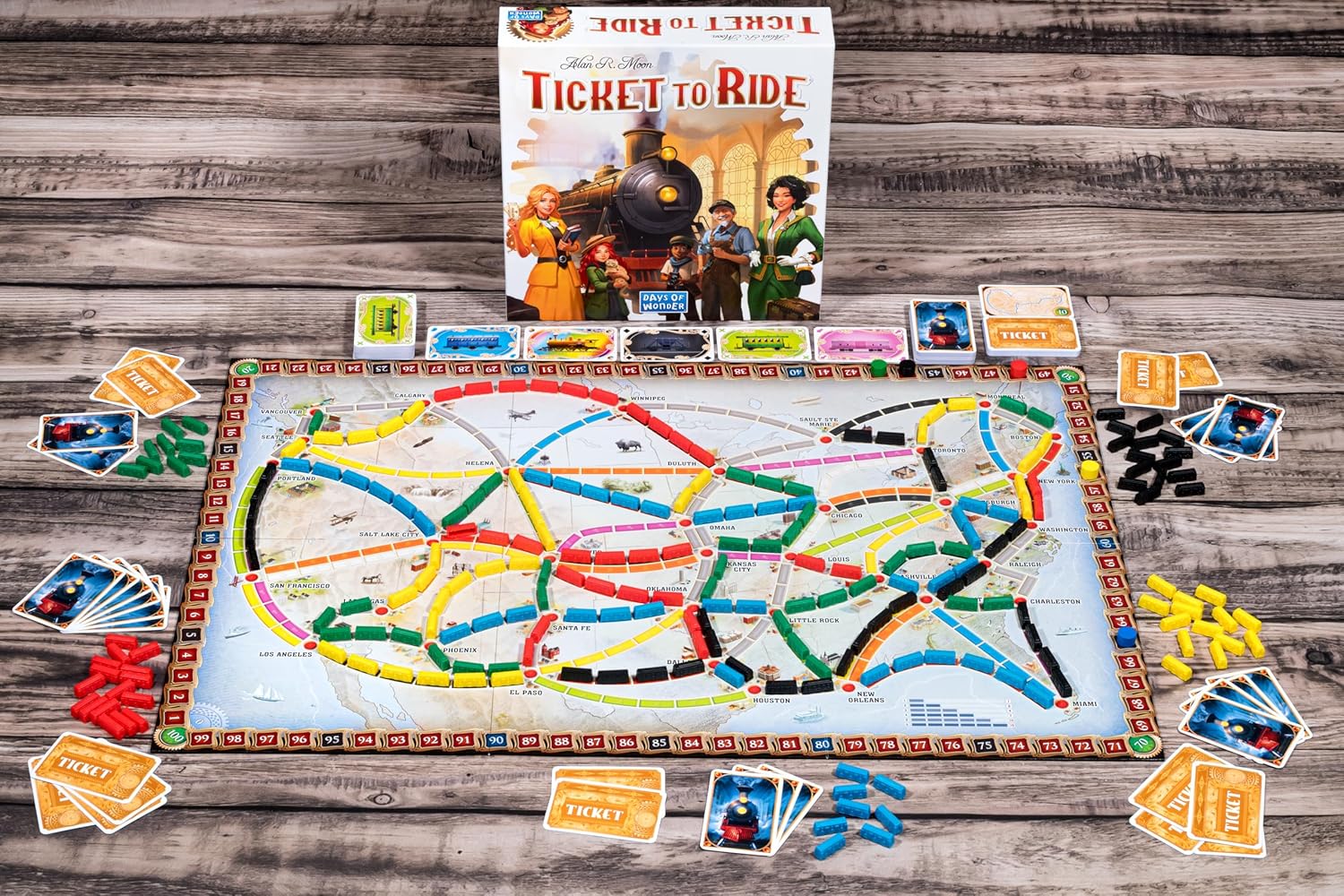 Thumbnail 3 de Ticket to Ride Board Game (2025 Refresh) – Cross-Country Train Adventure for Family and Friends