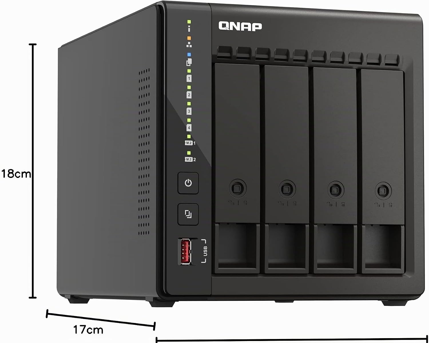 Thumbnail 6 de QNAP TS-453E-8G NAS, 4 zatoki, 8 GB DDR4 i dwa porty 2,5 GbE