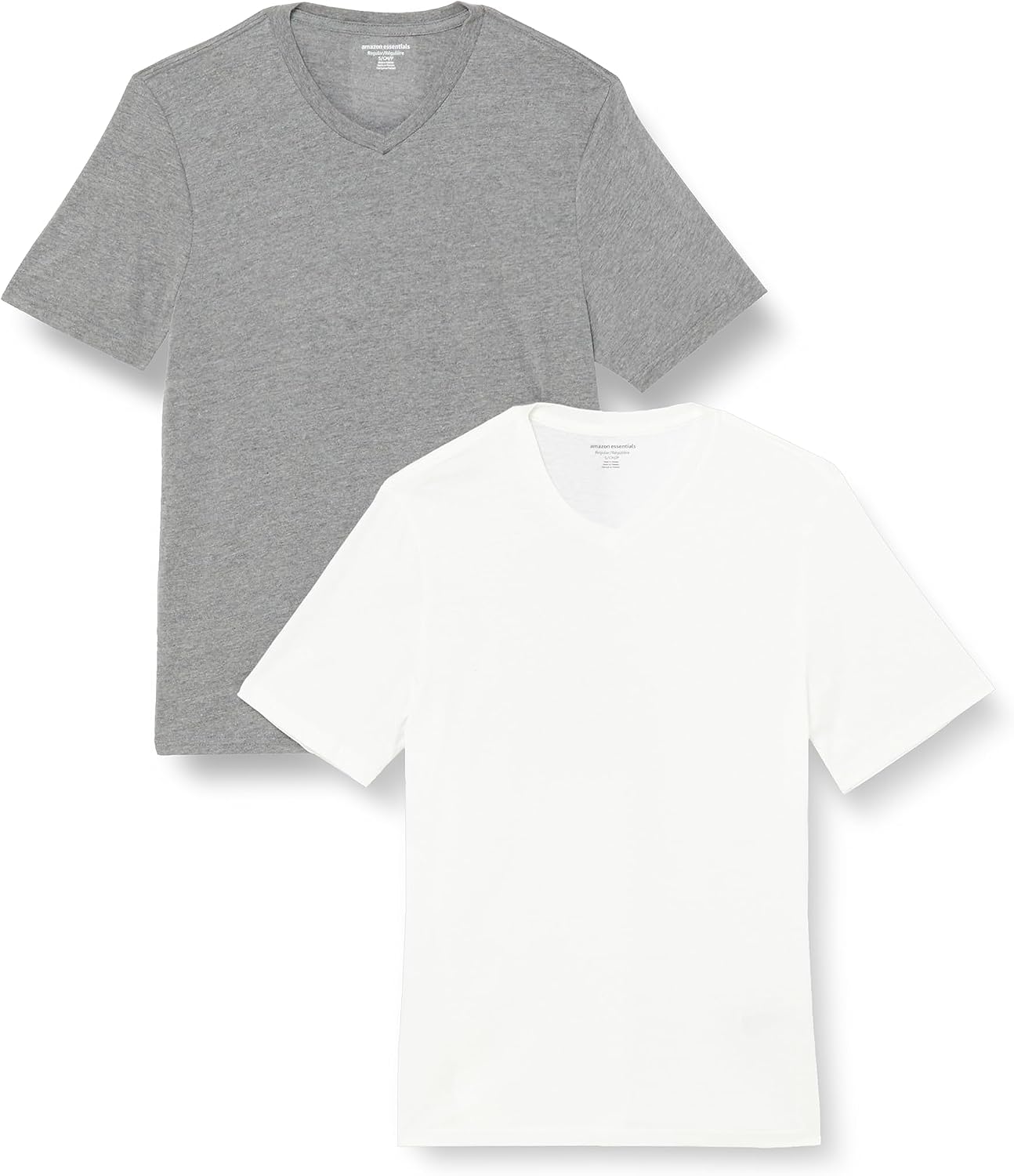 Detalle de Amazon Essentials Kurzarm T-Shirt V‑Ausschnitt