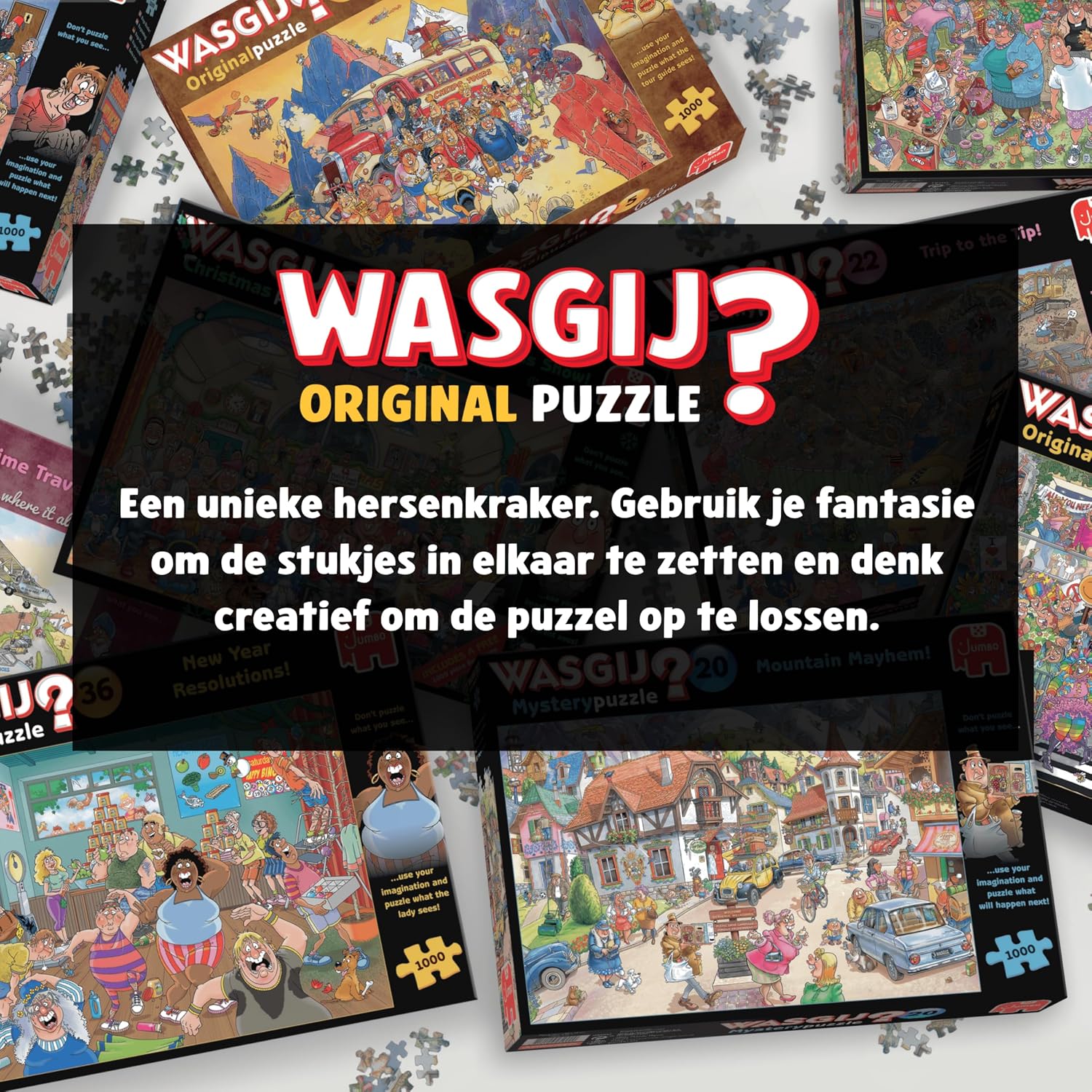 Thumbnail 4 de Wasgij Original 49 Padel Panic 1110100902 puzzel, 1000 stukjes, 68 x 49 cm