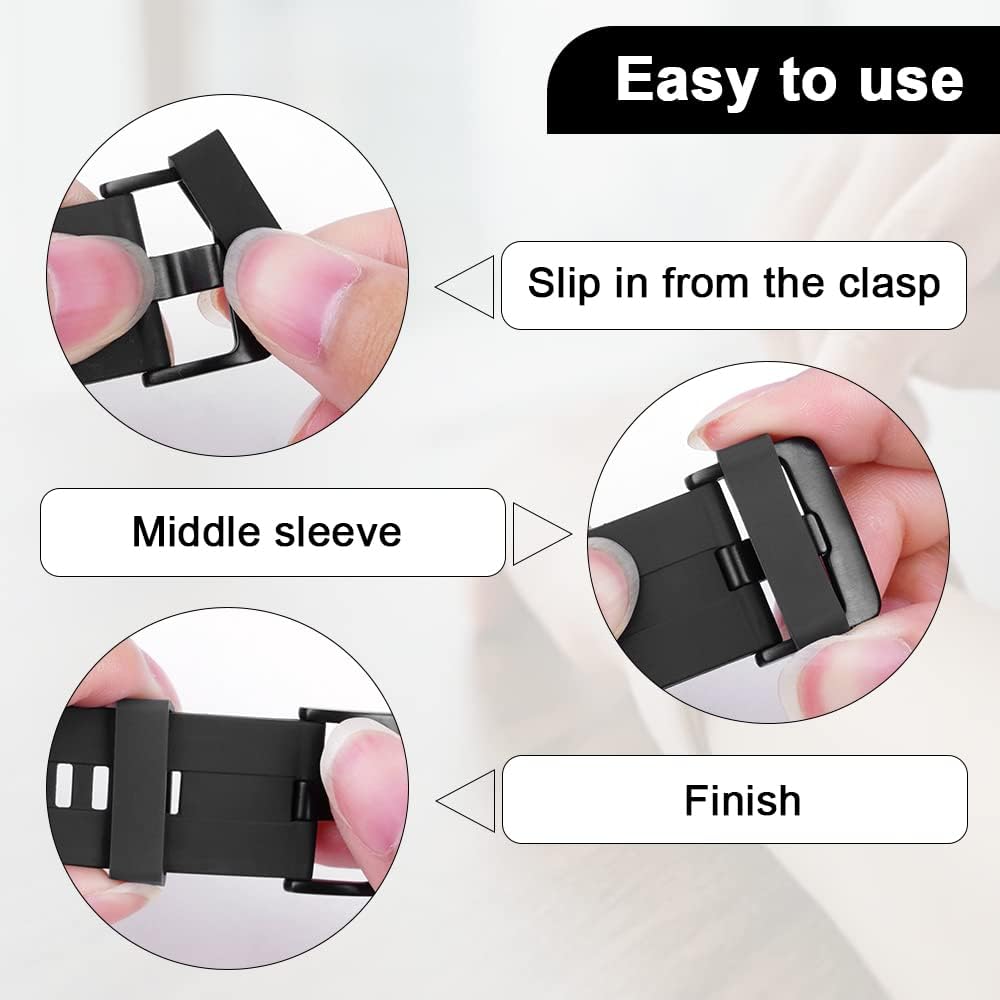 Thumbnail 5 de Vicloon Silikon Uhrenarmband Schlaufe 20 mm