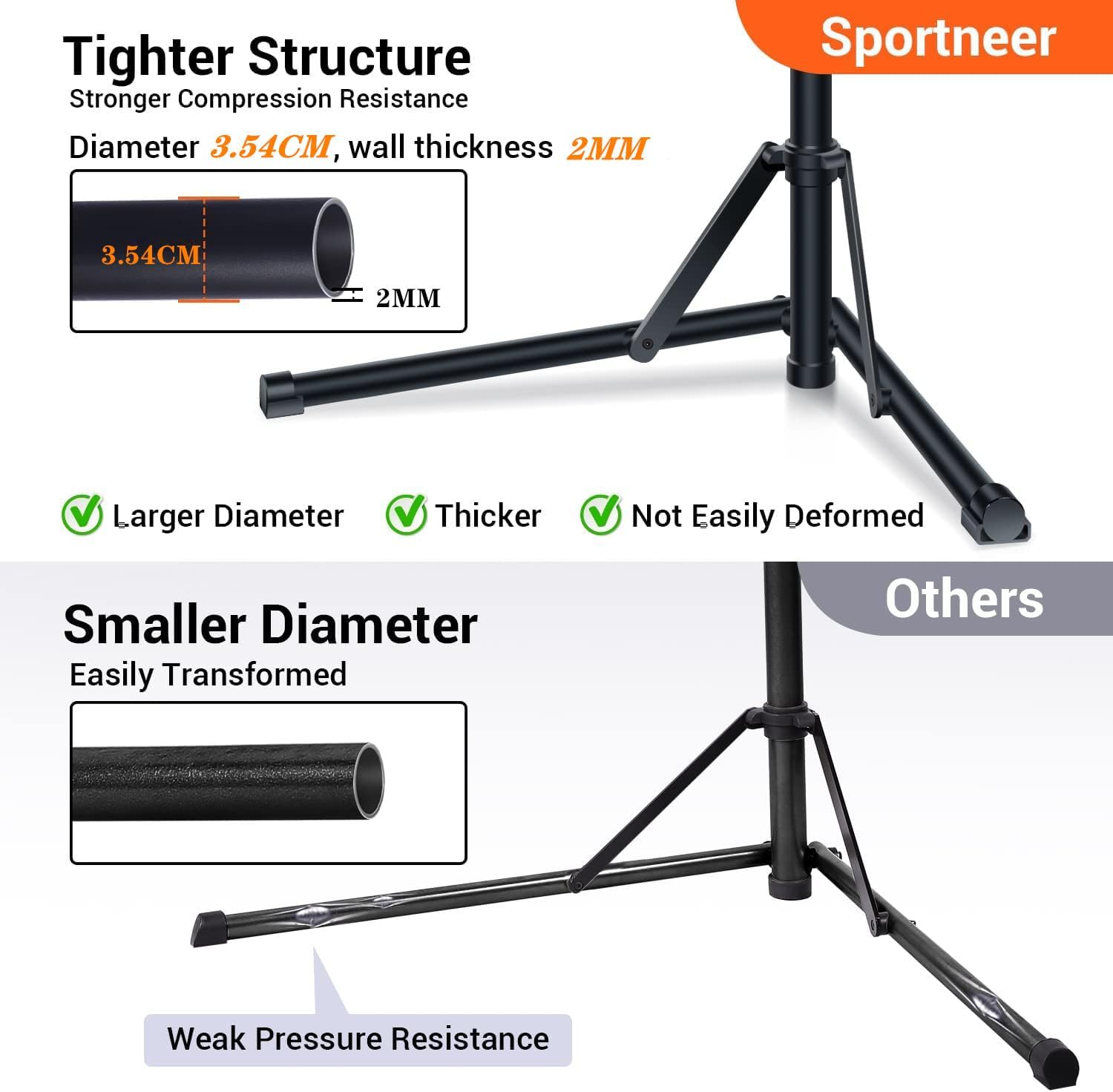 Detalle de Sportneer faltbarer Fahrrad-Montageständer aus Aluminium – 360° drehbare Klemme & höhenverstellbar, für MTB, Rennrad, E‑Bike