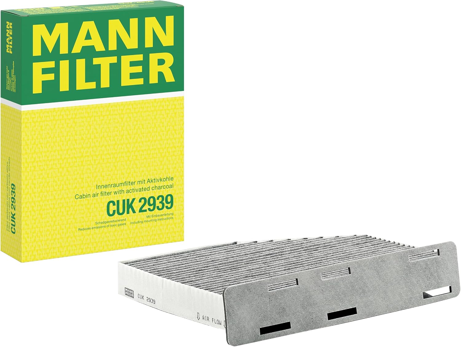 Detalle de MANN-FILTER CUK 2939 288×215×34 mm