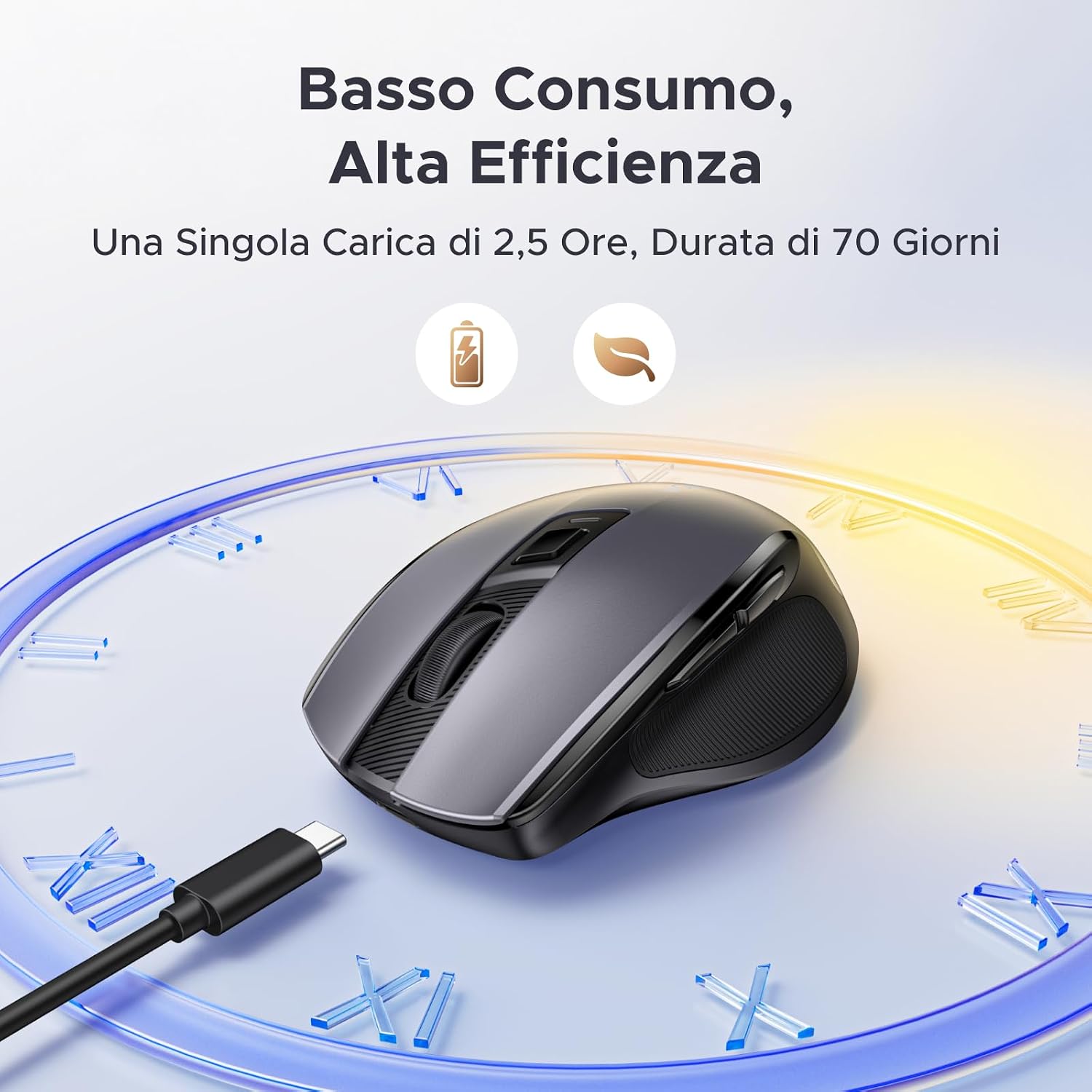 Detalle 2 de UGREEN Mouse wireless Bluetooth 2,4 GHz