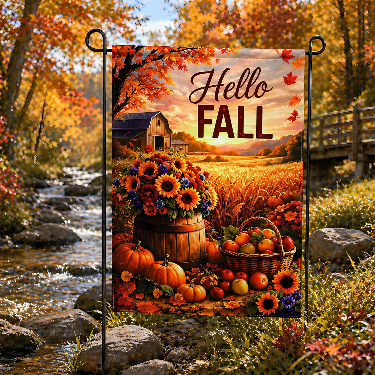 Thumbnail 6 de Hello Fall Garden Flag, 12 x 18 Inches