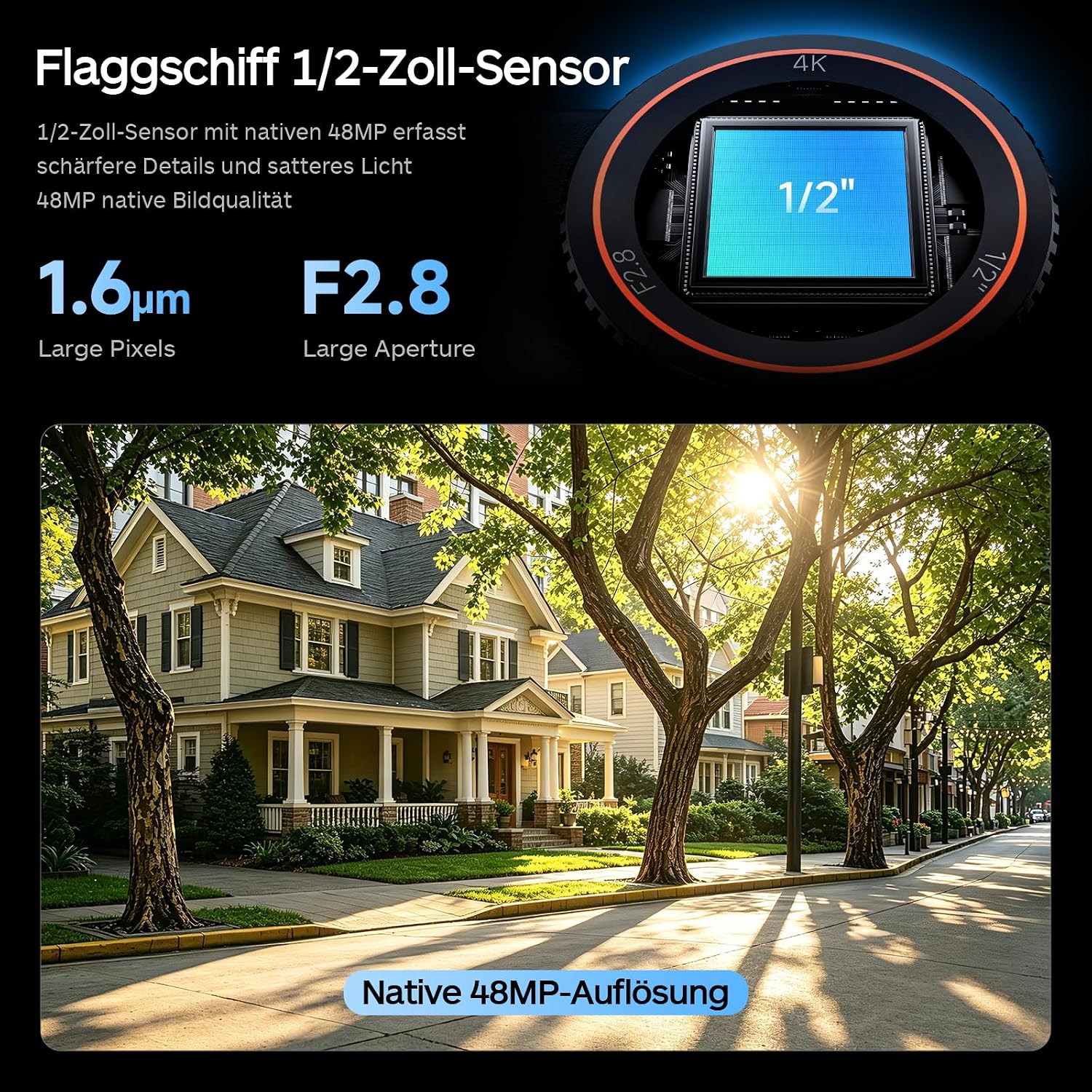 Detalle de XTU S7 PRO 4K Action Kamera – 50 FPS, Super 5.0 Stabilisierung, AI ISP, Magnetische Schnellhalterung