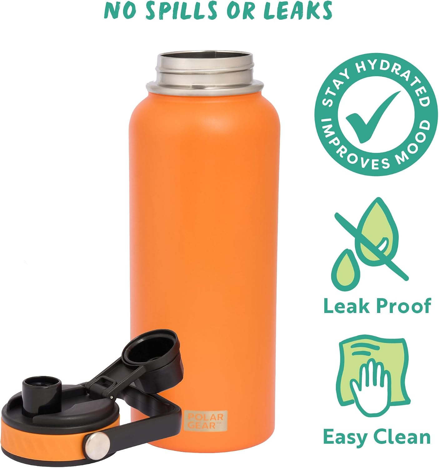 Thumbnail 6 de Polar Gear Hydra Venture 1L Stainless Steel Water Bottle: a practical daily and outdoors companion