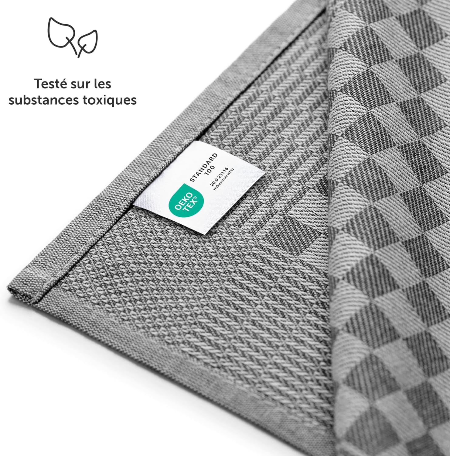 Thumbnail 6 de Blumtal torchon Cuisine – Lot de 20, 50 x 70 cm, noir, certifiés Oeko-Tex