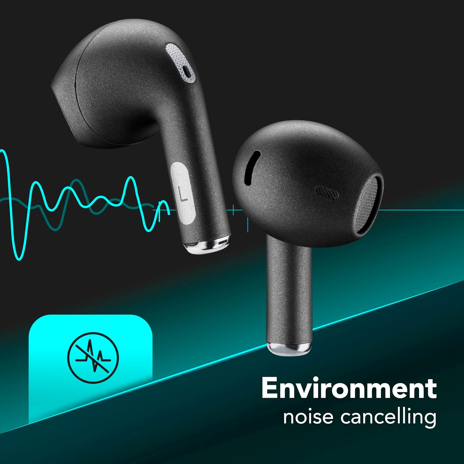 Thumbnail 4 de Cellularline Crystal TWS Bluetooth 5.0 In-Ear-Kopfhörer mit Ladebox, ENC und Low-Latency